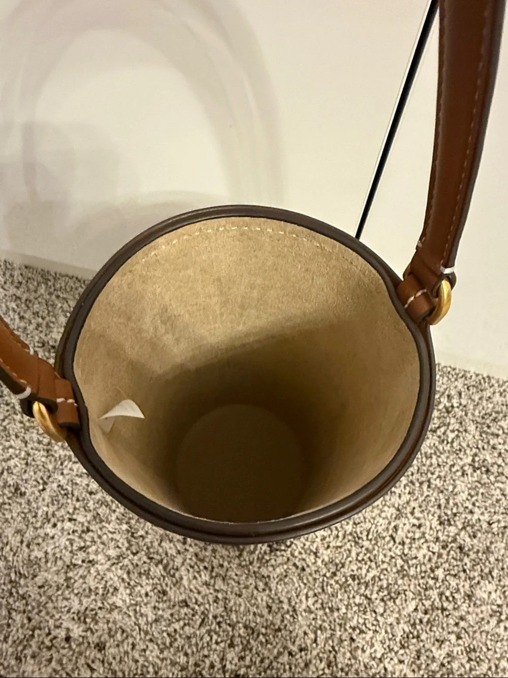 Tory Burch Emerson Wine Tote in Gold Leather NWOT